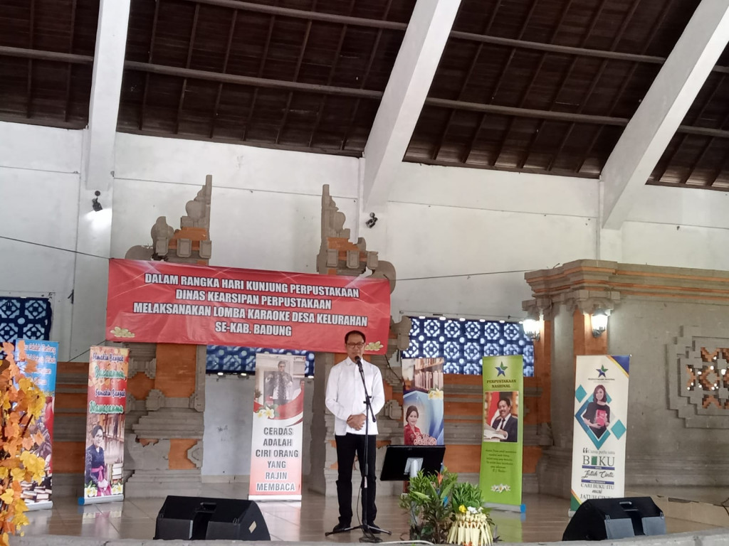 Wakil Bupati Badung Buka Lomba Karaoke Dalam Rangka Memperingati Hari Kunjung Perpustakaan